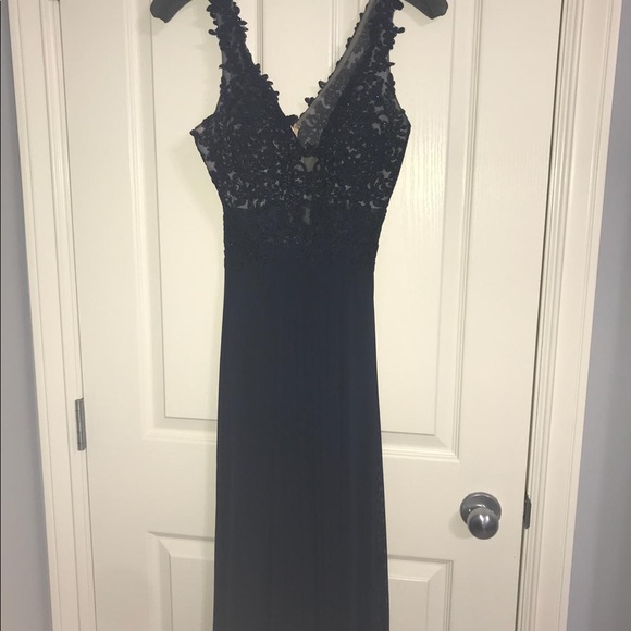 Faviana blue gown - Picture 4 of 5